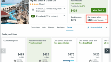 Trivago hotels hidden fees comparison