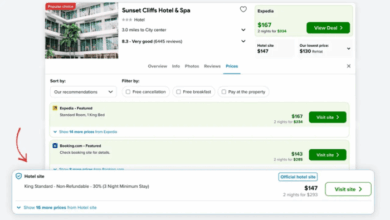 Trivago hotels booking process for group discounts
